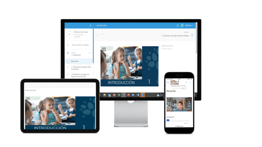 Mockup curso online mi hijo no come nada
